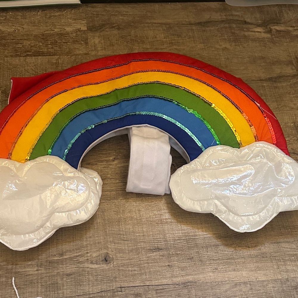 Colorful Rainbow dog Costume for Halloween dress up